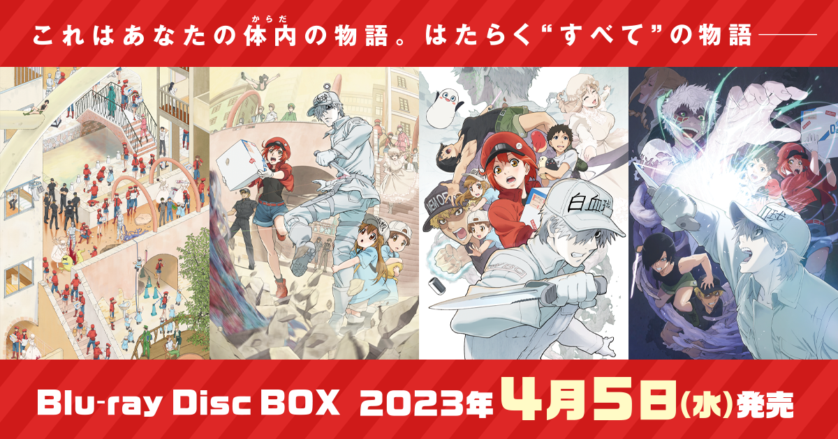 TVアニメ「はたらく細胞」Blu-ray Disc BOX 2023.4.5(Wed)発売